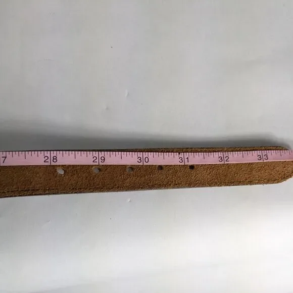 Vintage Zoo Animal Belt Womens 30 Brown Leather Turtle Elephant Tiger Zebra - Picture 10 of 14